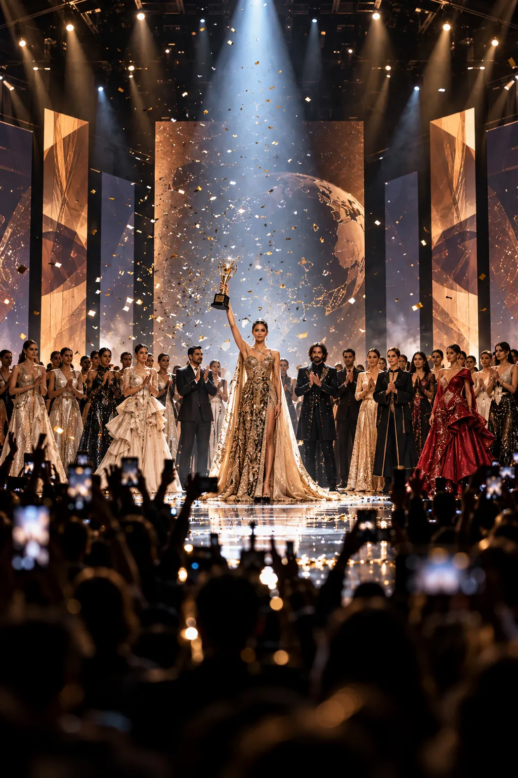 Finale of a World Fashion League championship showcase